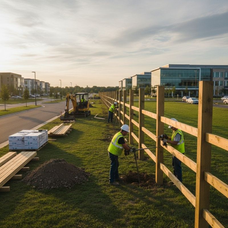 Bamboo Fence Installation