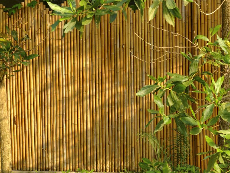 Bamboo Fence Panel Installation