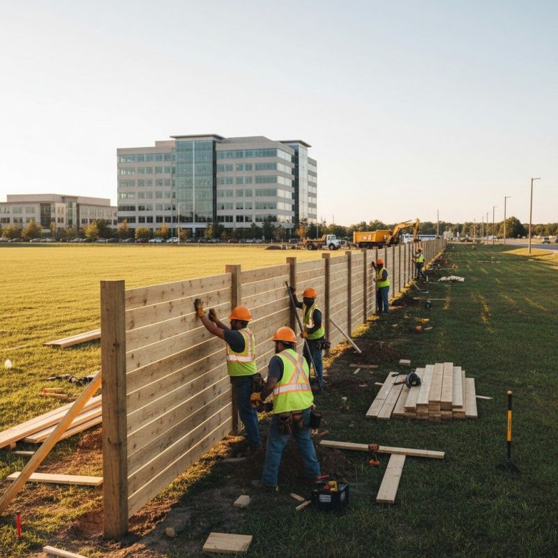 Bamboo Fence Installation