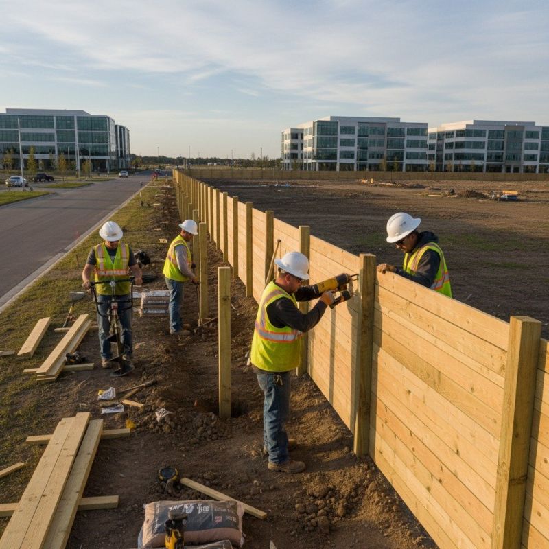 Bamboo Fence Installation